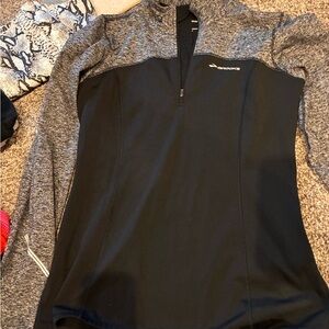Brooks Black and Gray Performance Pullover